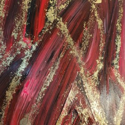 Acrylbild 'Schwarzes Gold' auf Keilrahmen