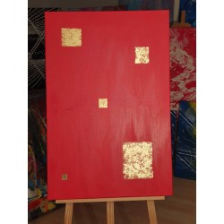 Acrylbild 'Searching Gold' auf Keilrahmen