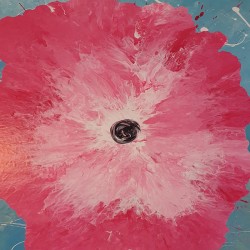 Acrylbild The Pink Flower auf Keilrahmen